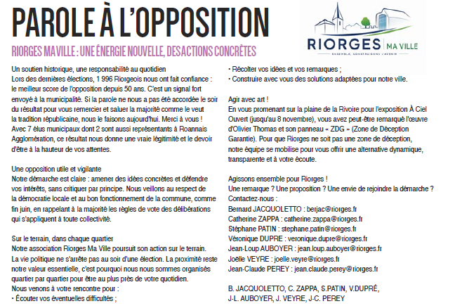 Expression Riorges Ma Ville