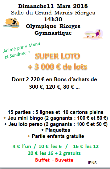 Flyer loto gym